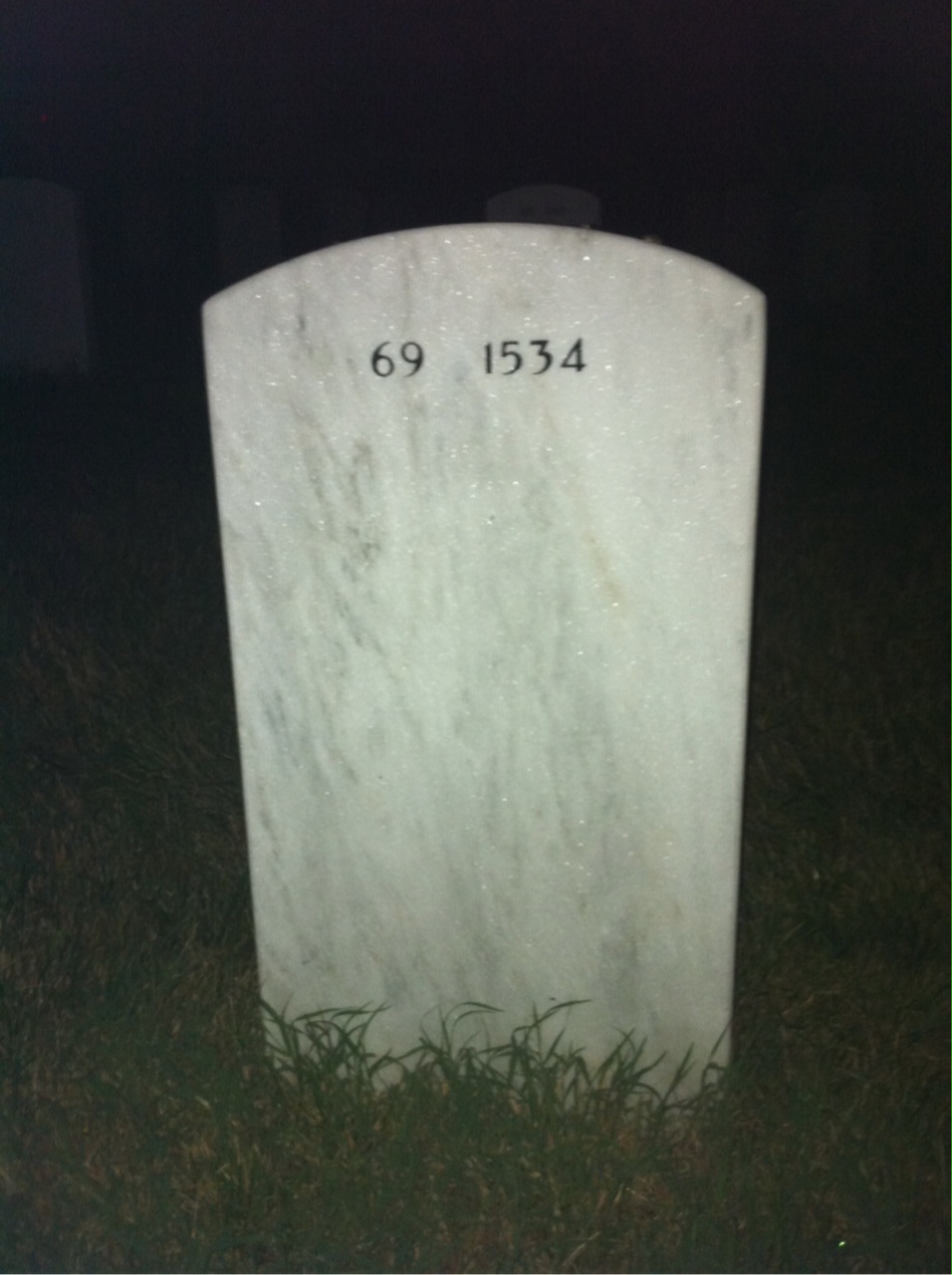 Back of headstone — Dale Crowl