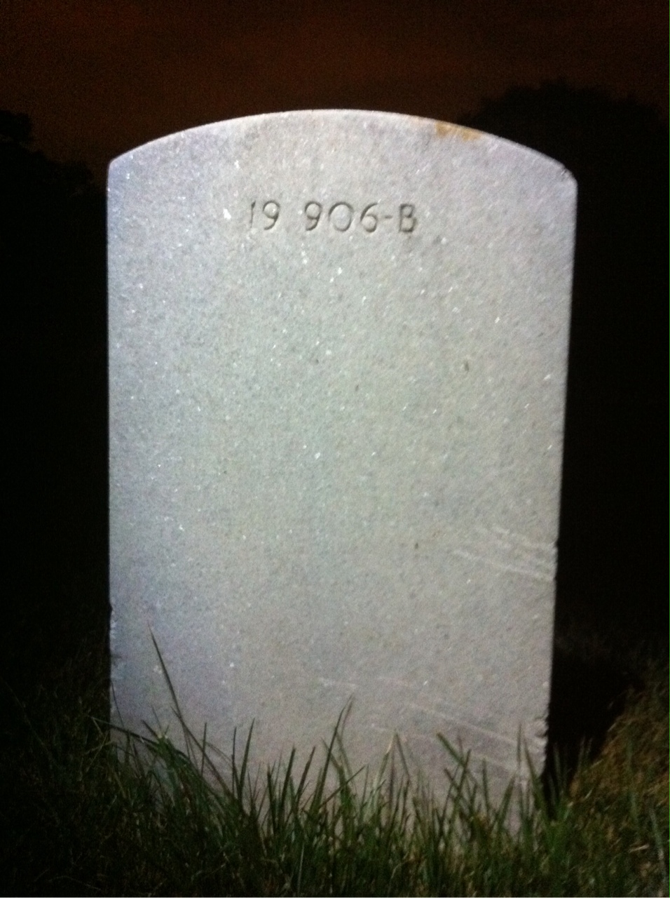 Back of headstone — Richard Allen