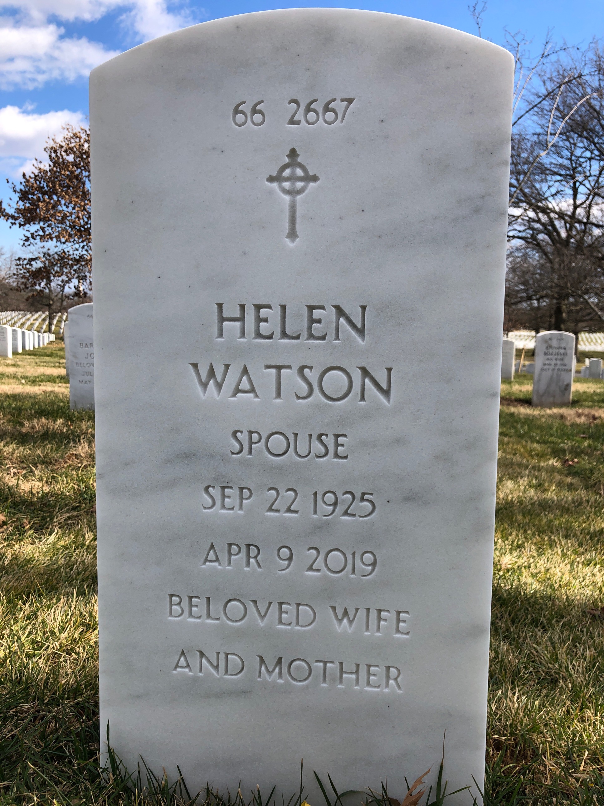 Back of headstone — John Rhett