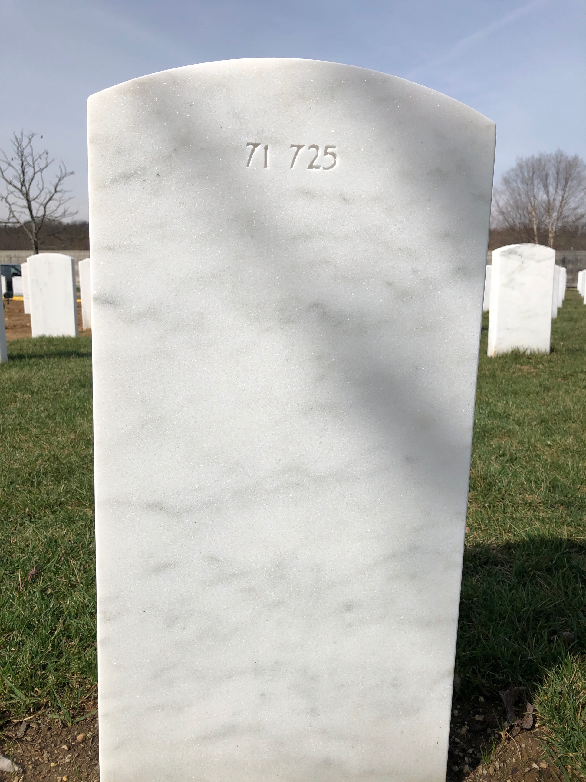 Back of headstone — Walter Yewdall