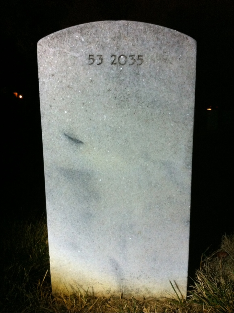 Back of headstone — Daniel Bagnole