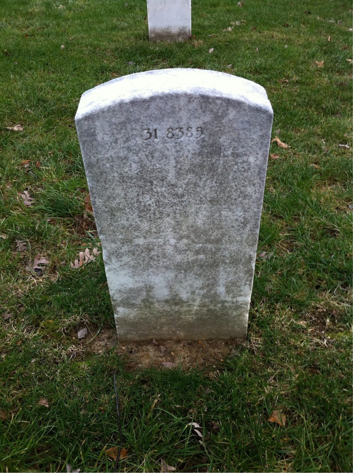Back of headstone — Raymond Sullivan