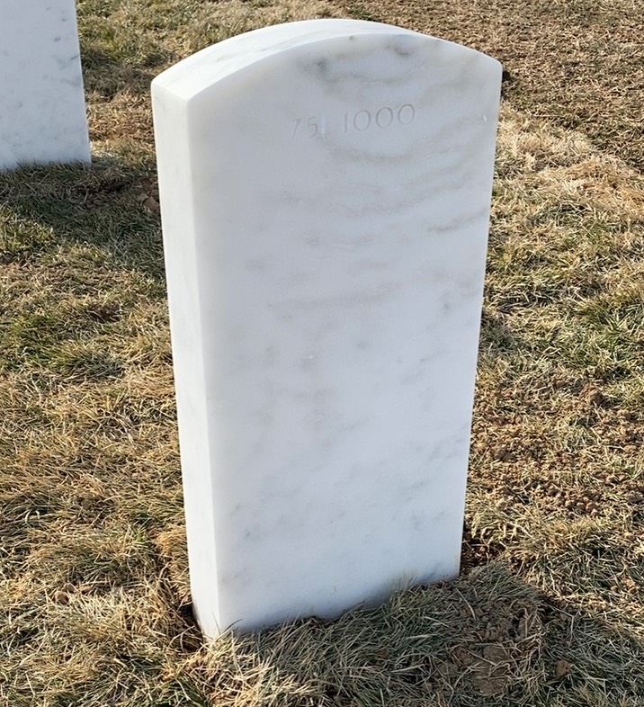 Back of headstone — James Begley