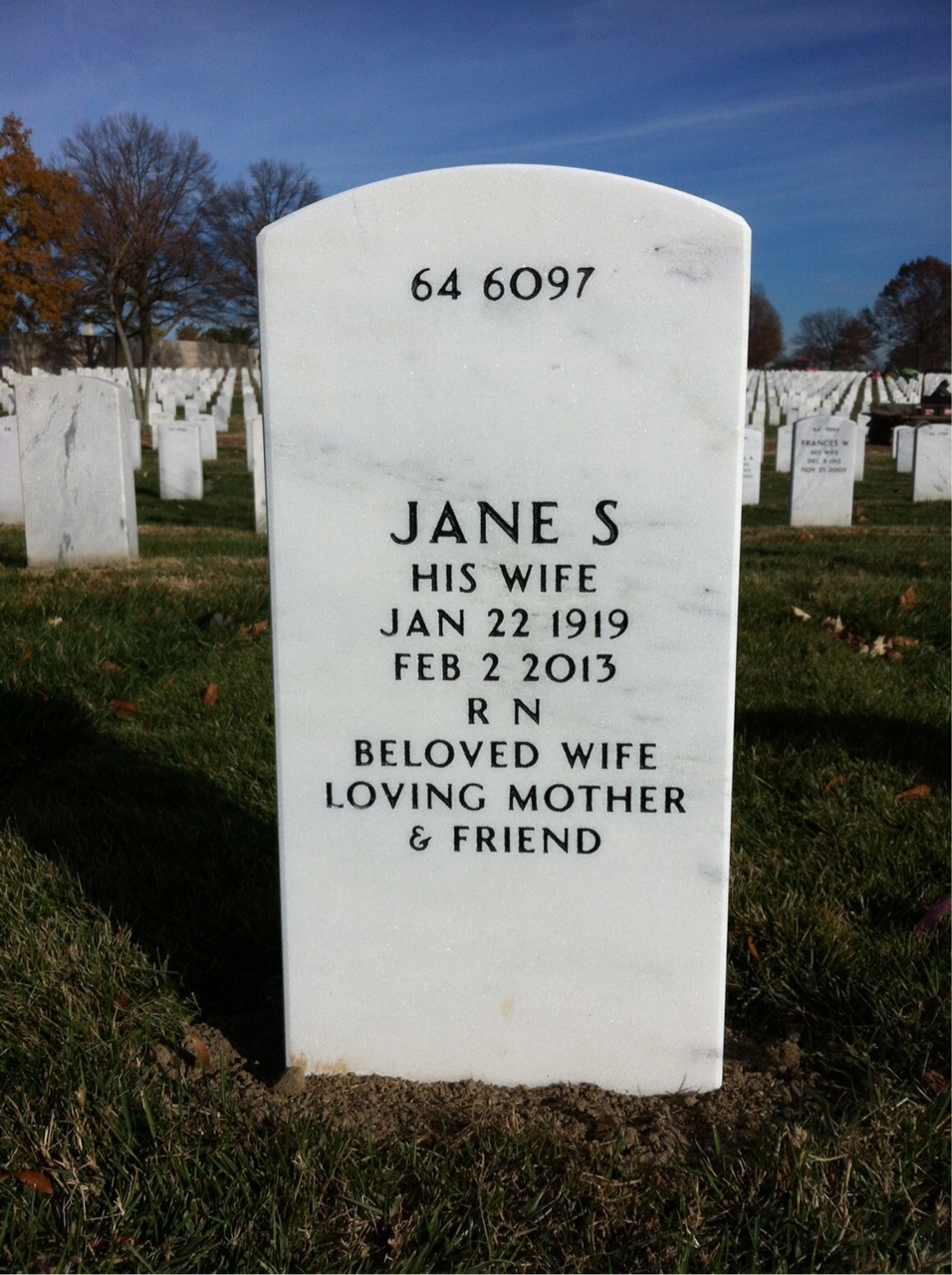 Back of headstone — Edward Doyle