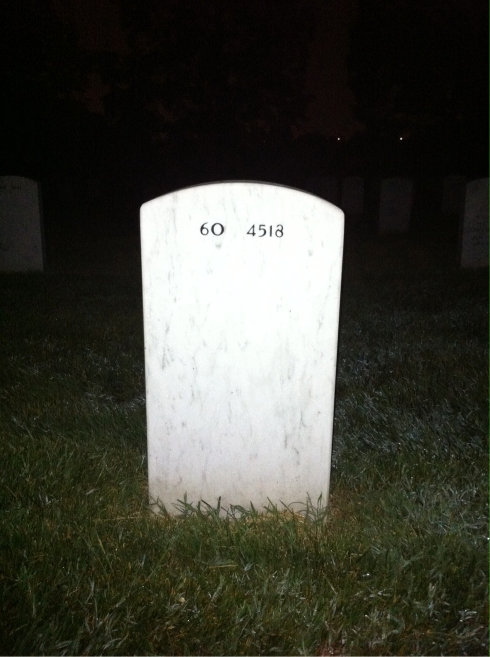 Back of headstone — Robert Kernechel