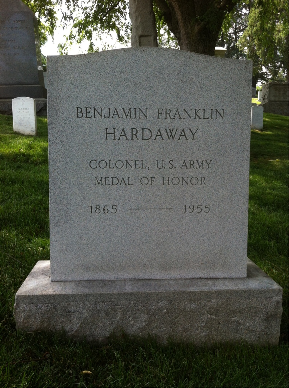 Headstone of Benjamin F. Hardaway