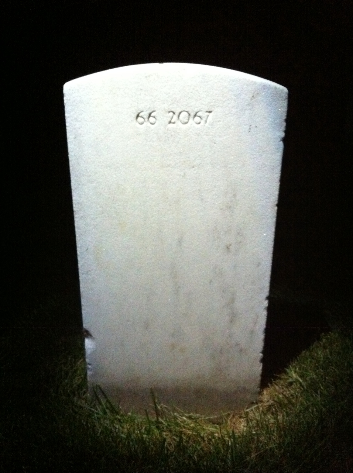 Back of headstone — Thomas Munson
