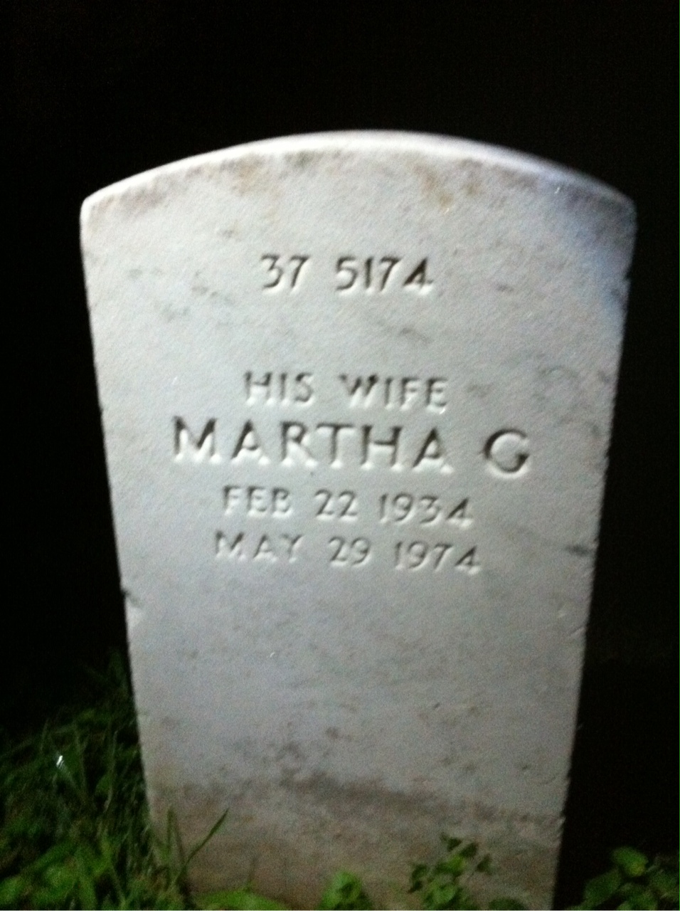 Back of headstone — Frederick M Stewart