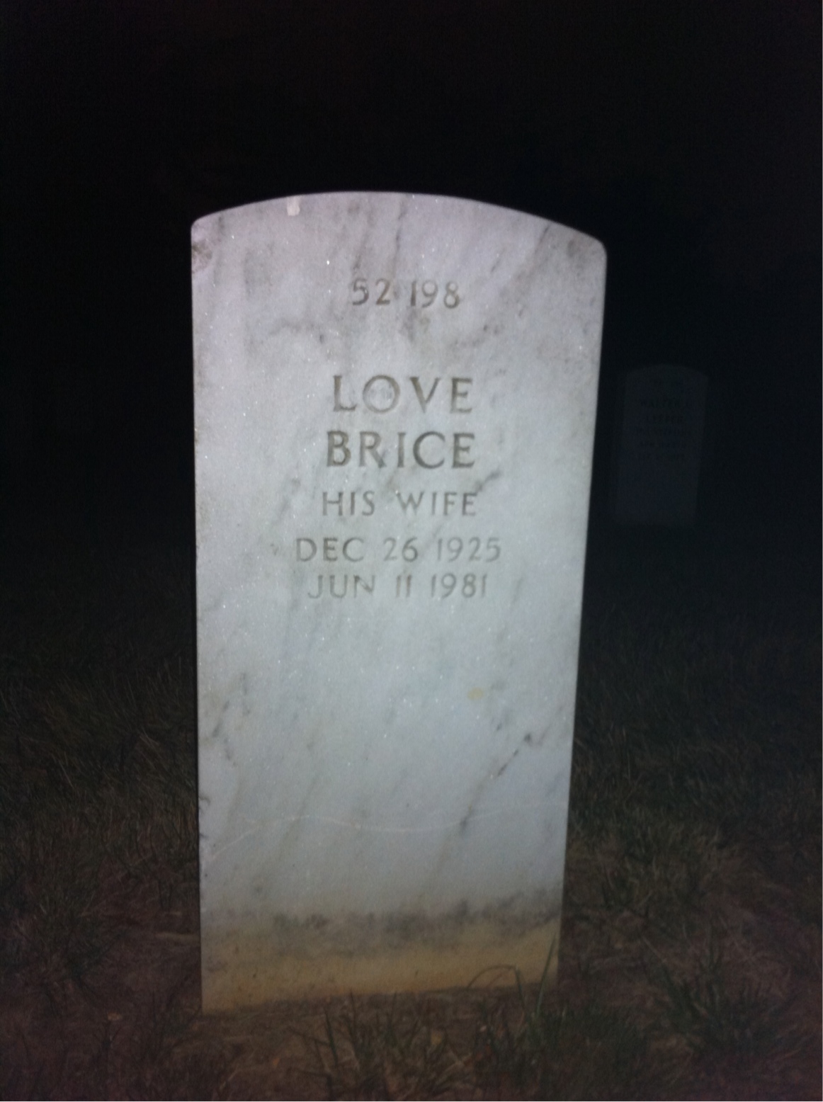 Back of headstone — James Morton
