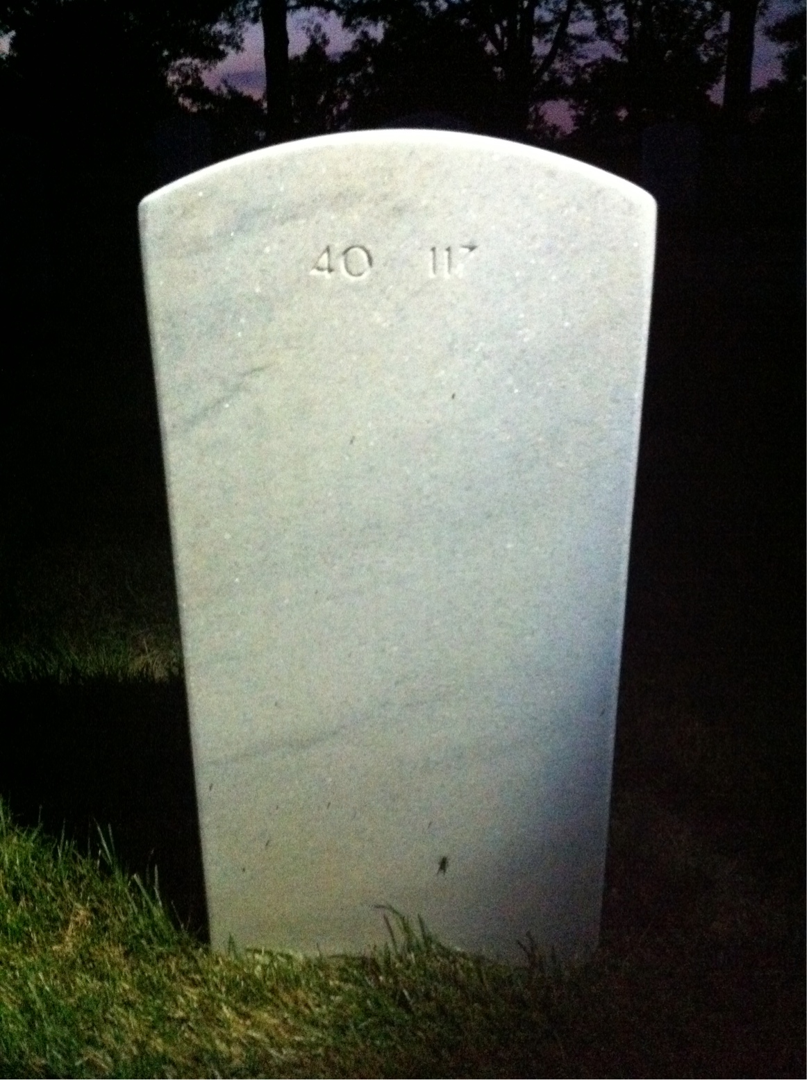 Back of headstone — Tracy Elizabeth Ford