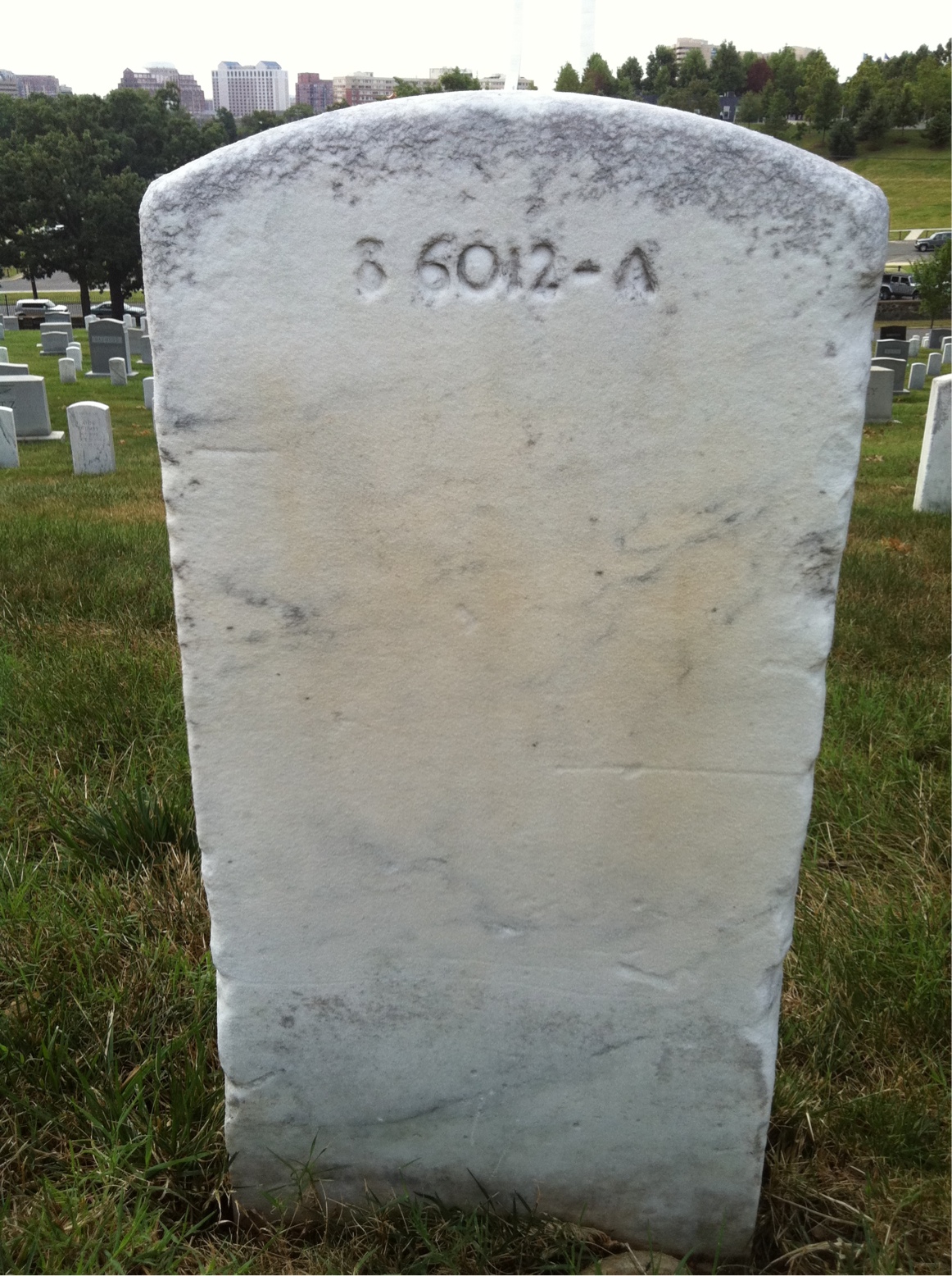 Back of headstone — Mildred Boughton