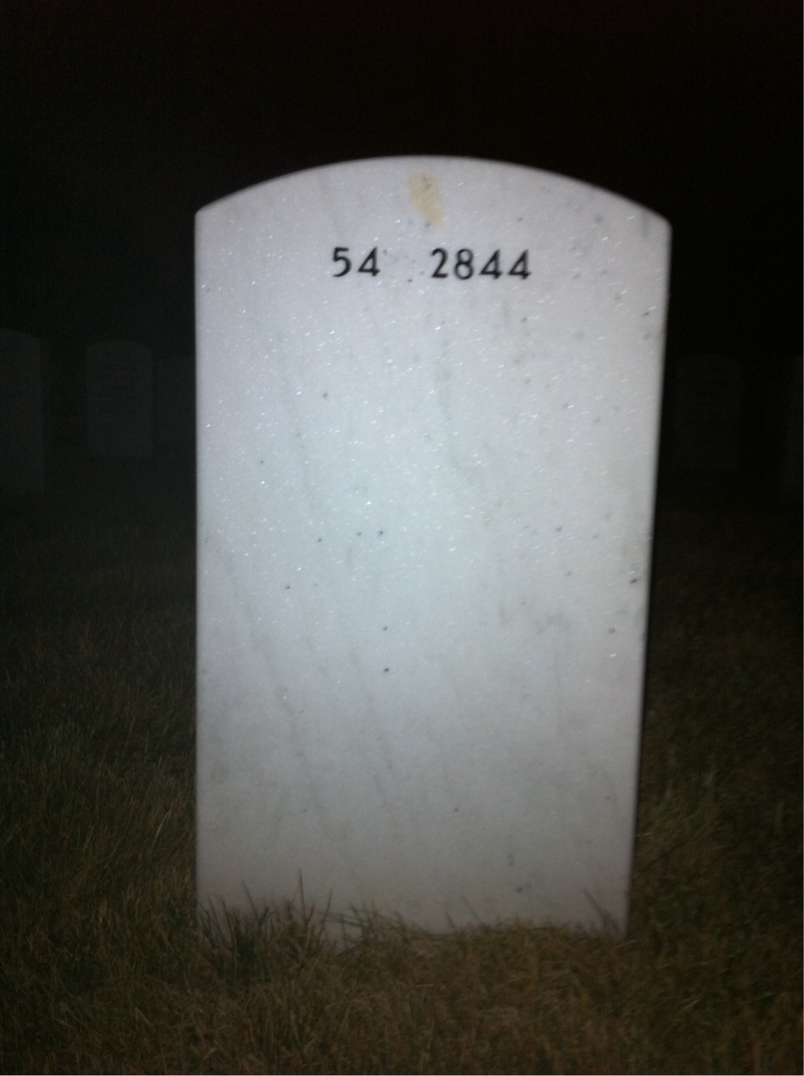 Back of headstone — Dorothy Mcaleer