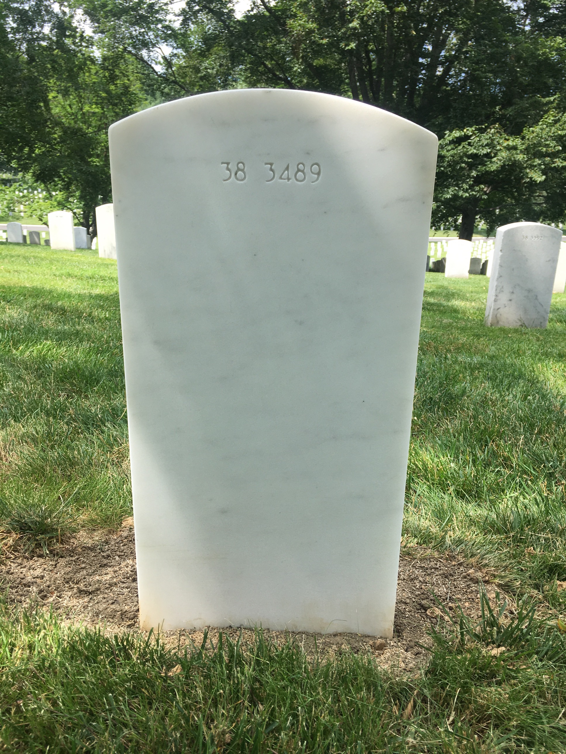 Back of headstone — James Browne