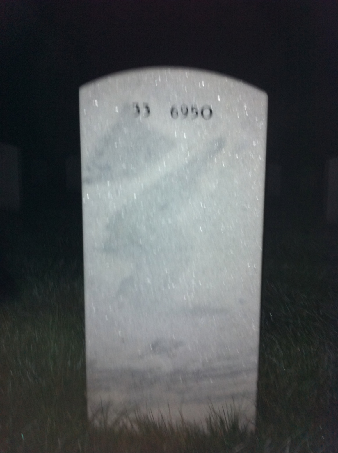 Back of headstone — Thomas Mcmaster