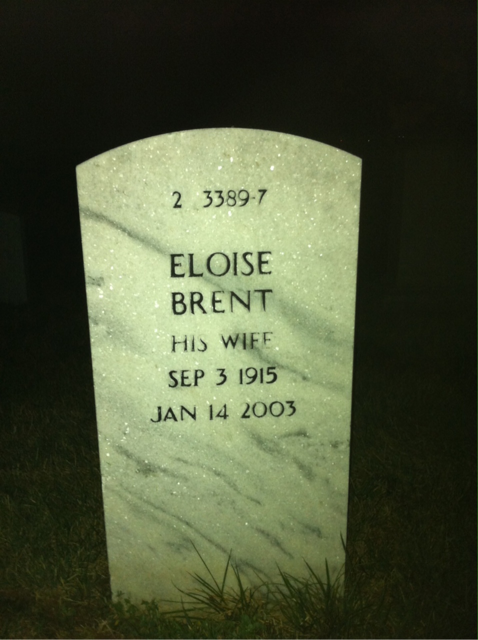 Back of headstone — Edward Buck