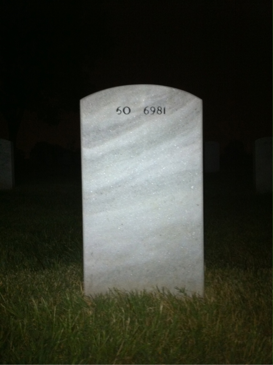 Back of headstone — Paul Smith