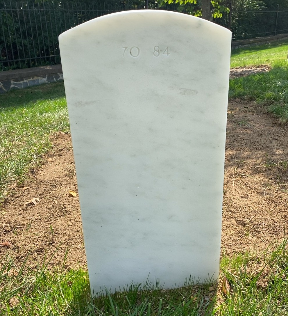Back of headstone — George Baisch