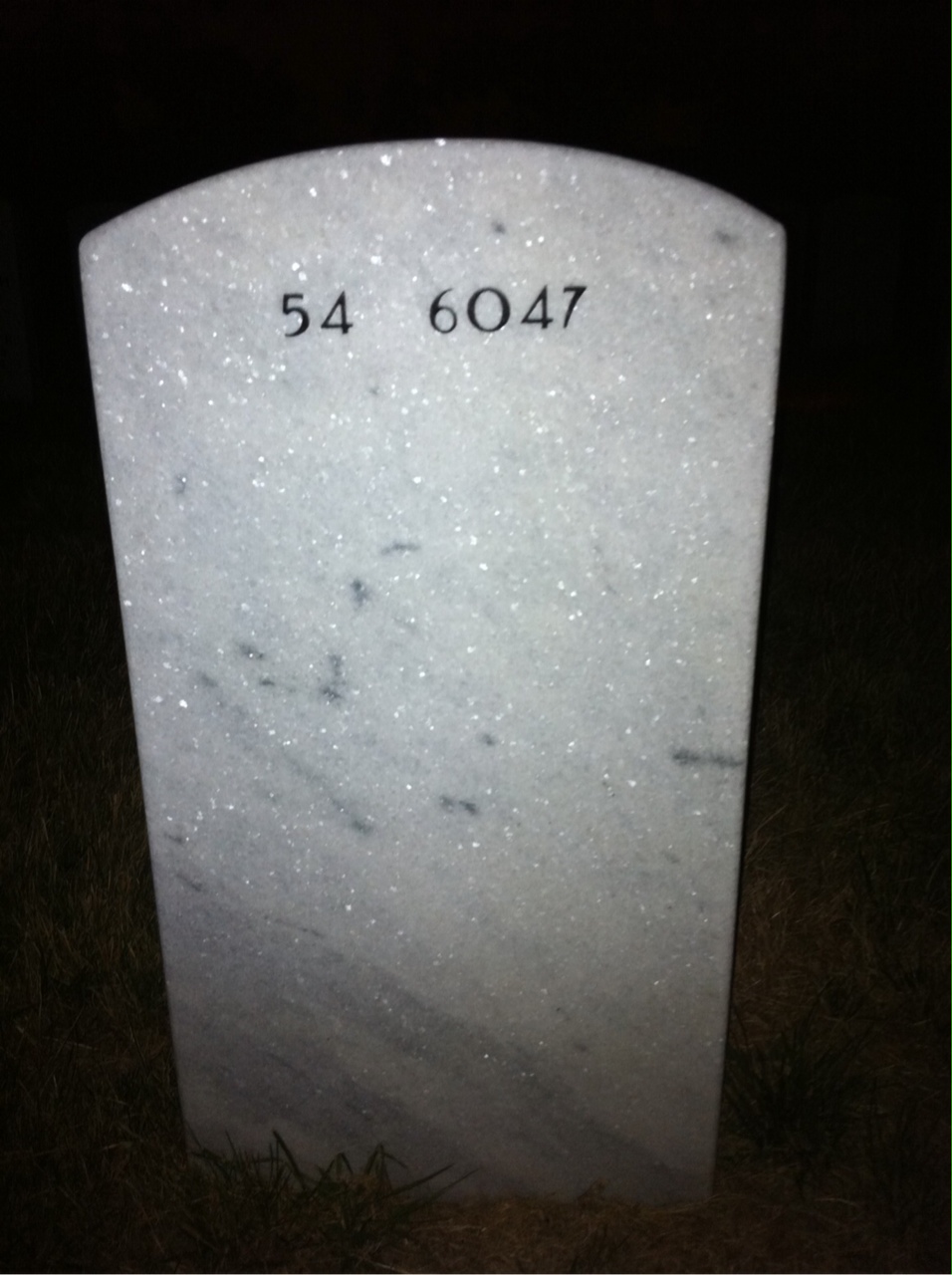 Back of headstone — Robert Galbreath