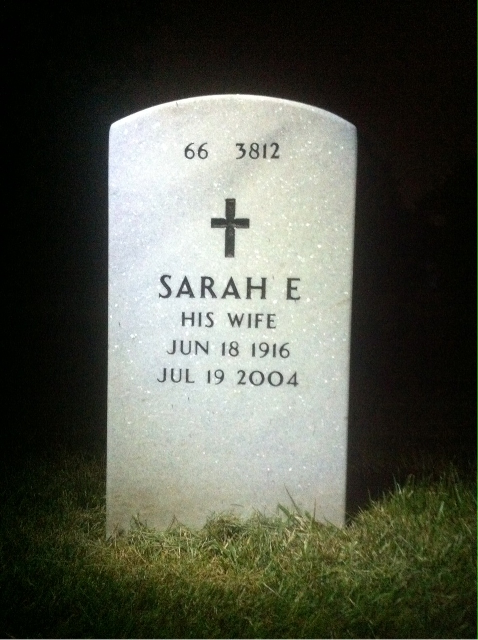 Back of headstone — Alfred Burnickas