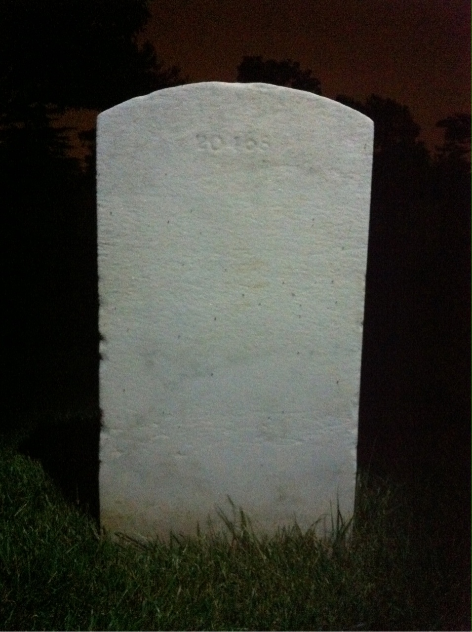 Back of headstone — Frederick Murray