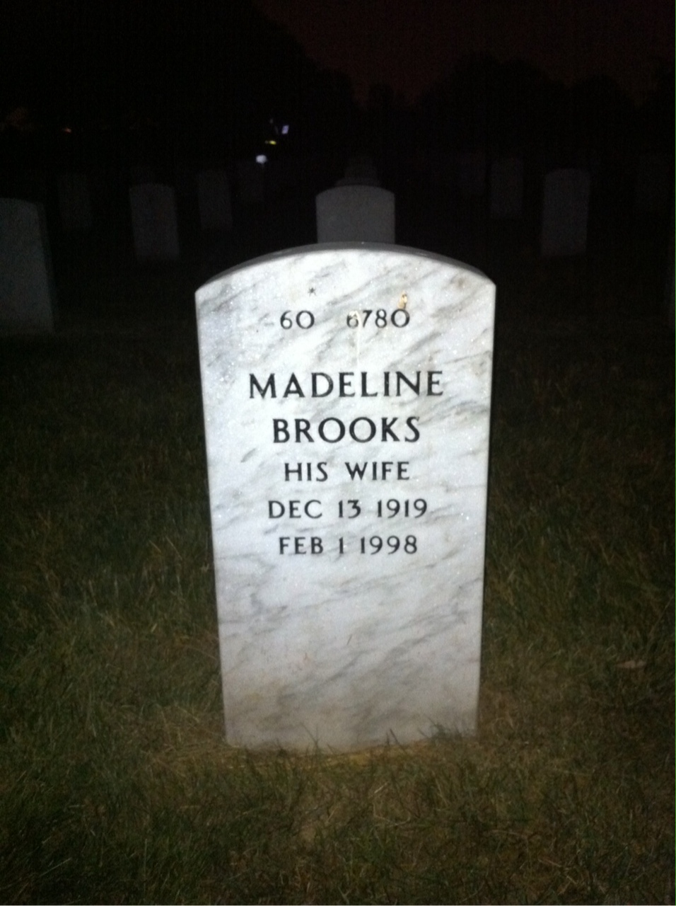 Back of headstone — Robert Mcdowell