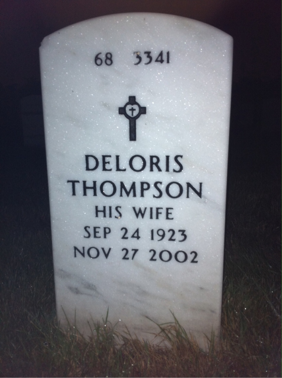 Back of headstone — Obed Quelland