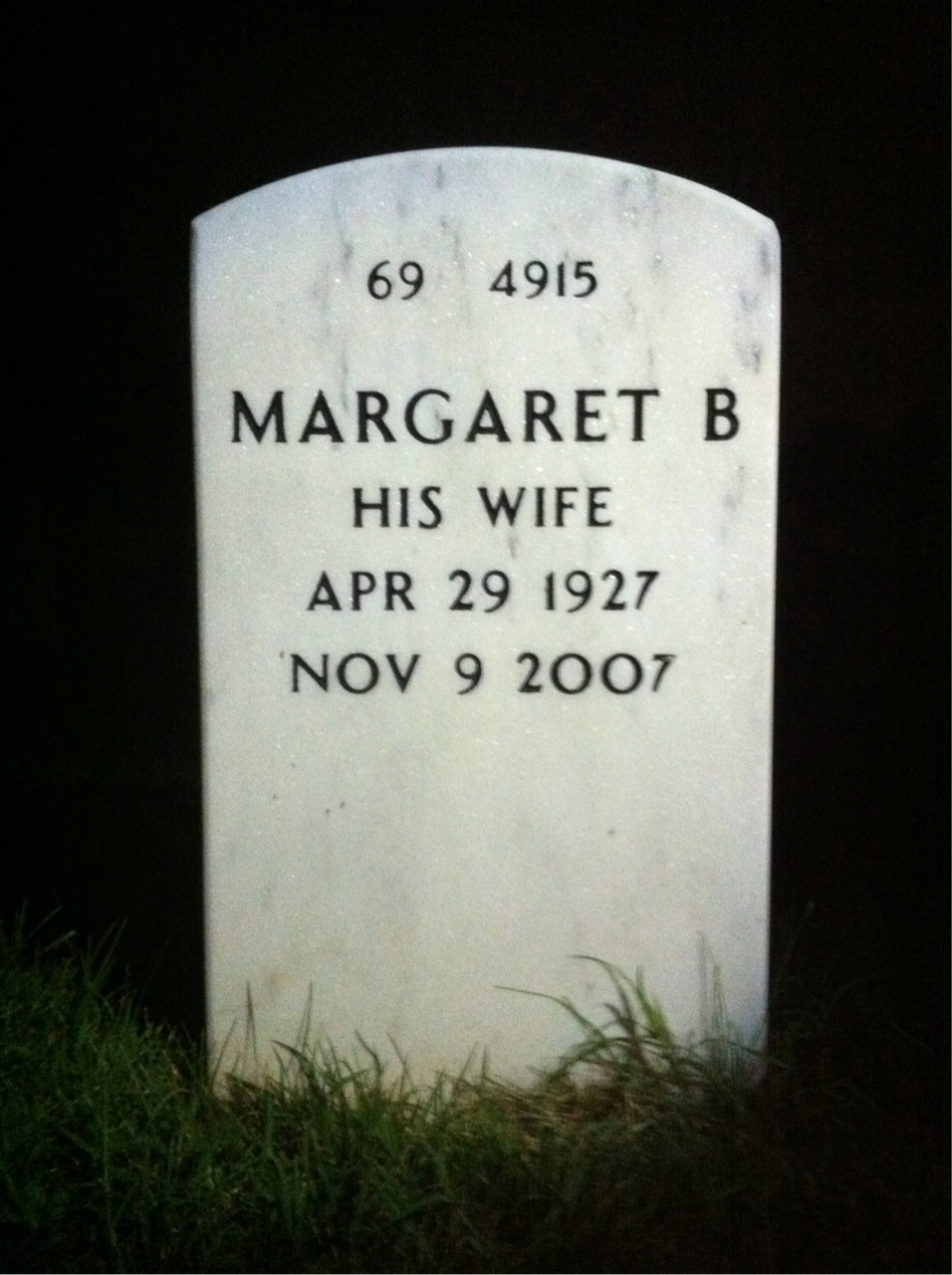 Back of headstone — Edward Walton