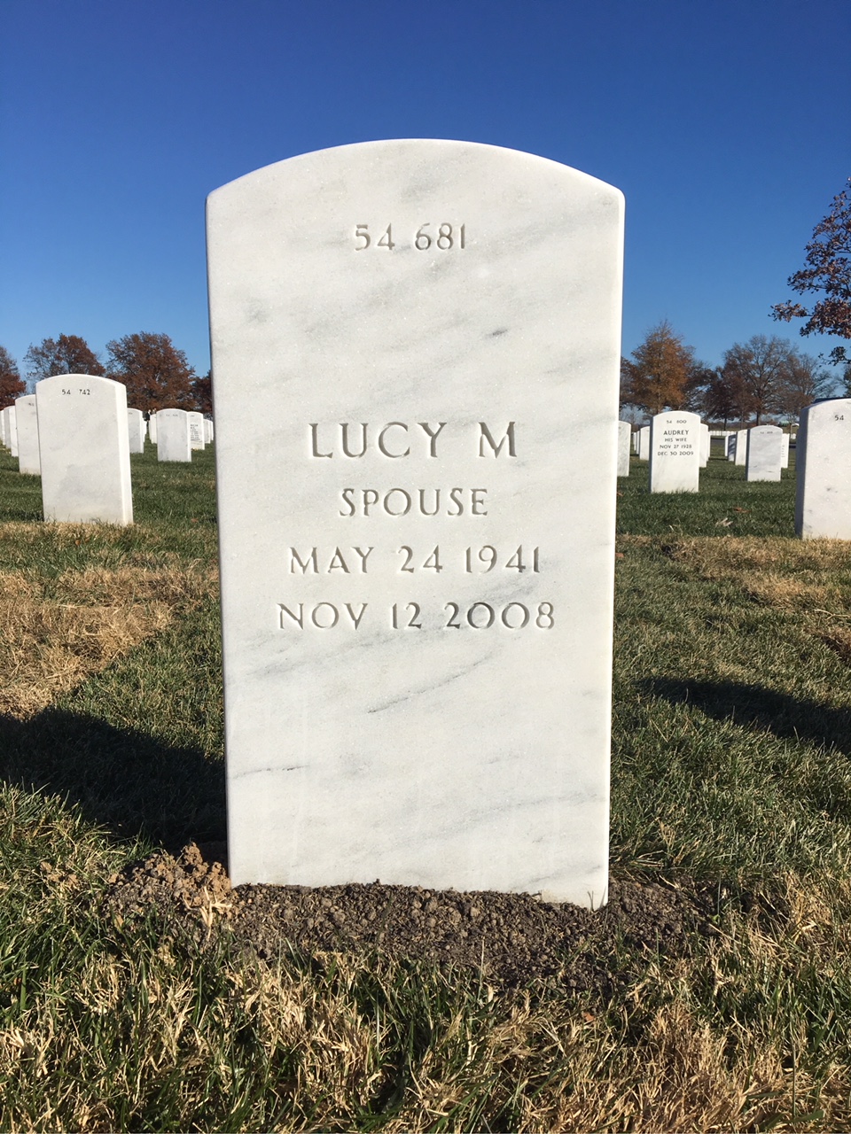 Back of headstone — Alfred Weaver