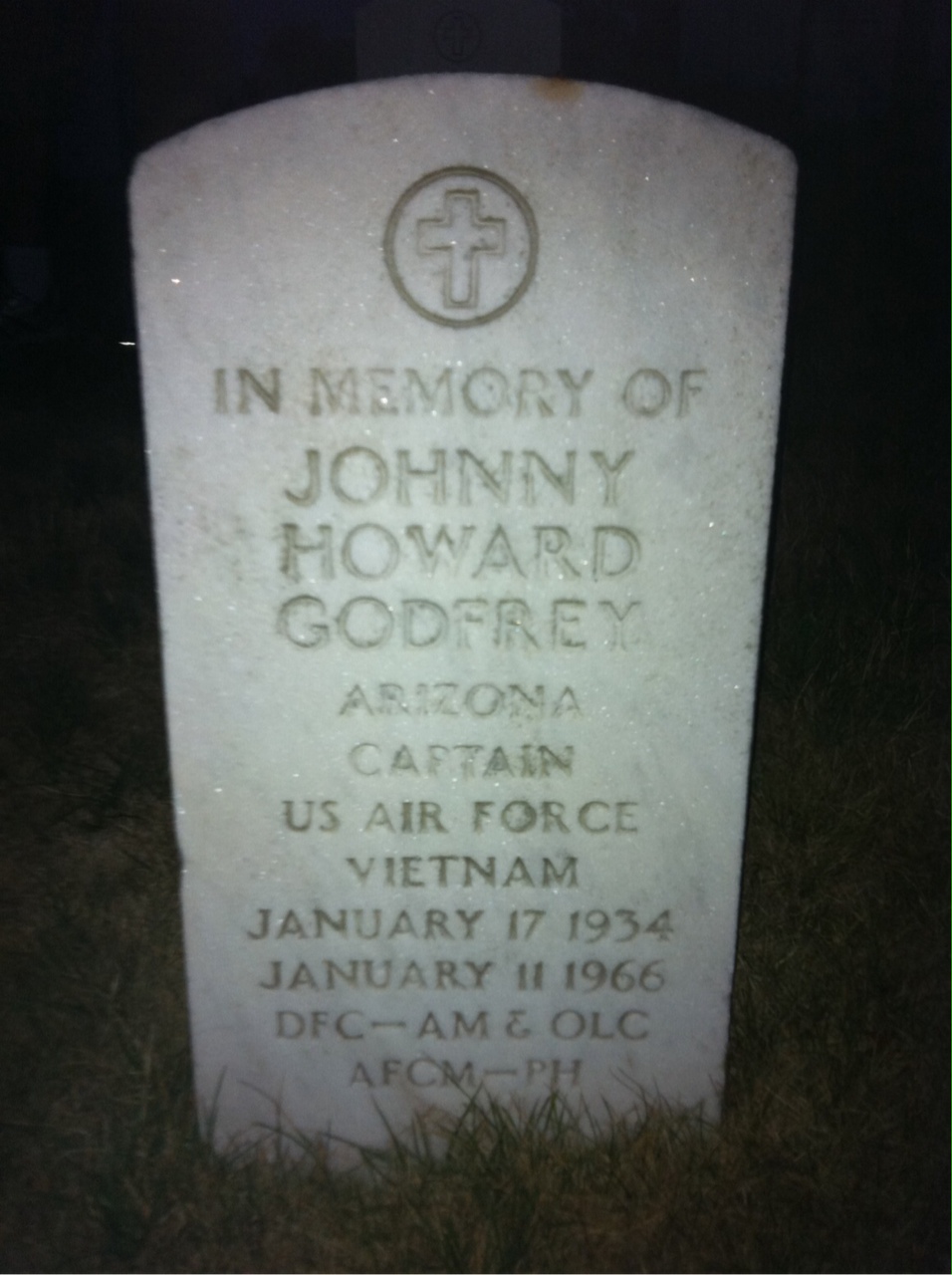 Headstone of Johnny Howard Godfrey