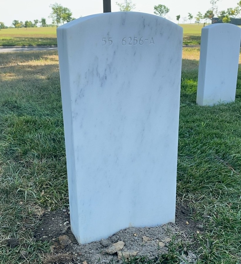 Back of headstone — Elias Mohler