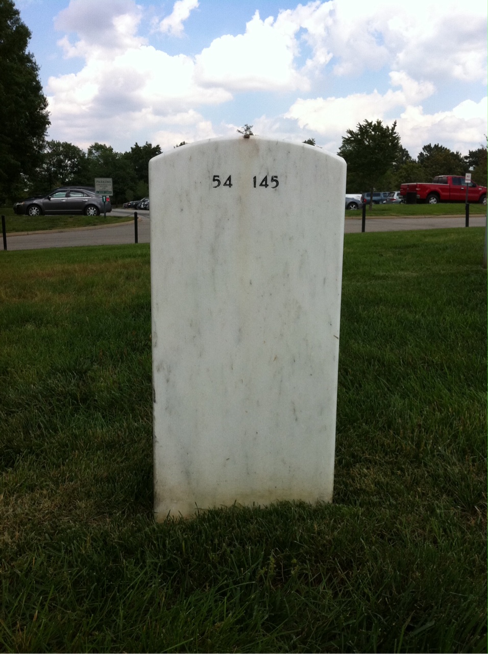 Back of headstone — Joseph Ontiveras
