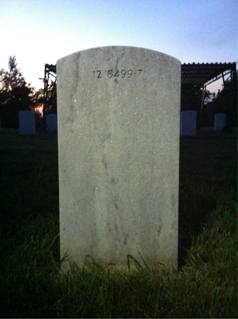 Back of headstone — Zackary Stidmon