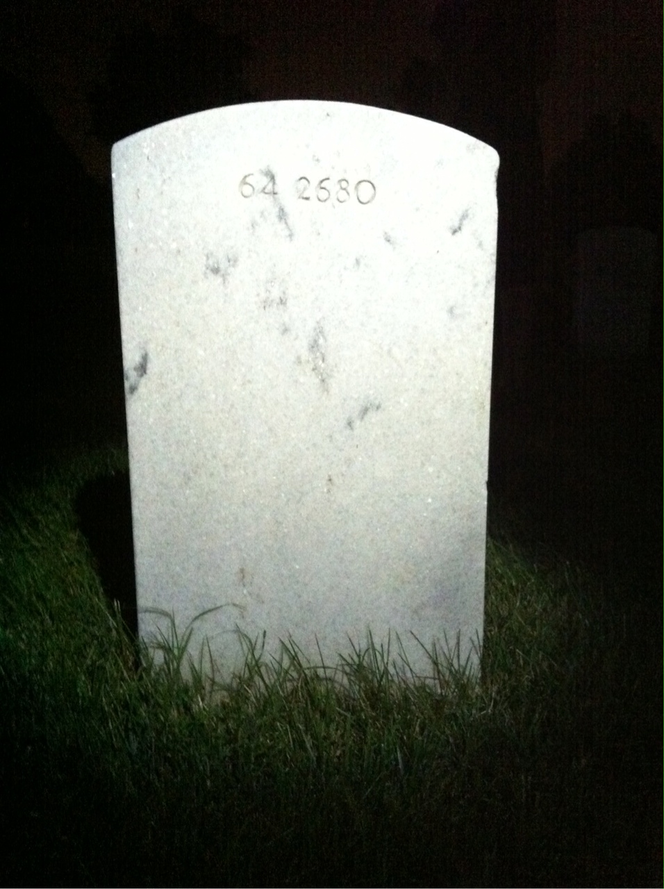 Back of headstone — Harry Murray