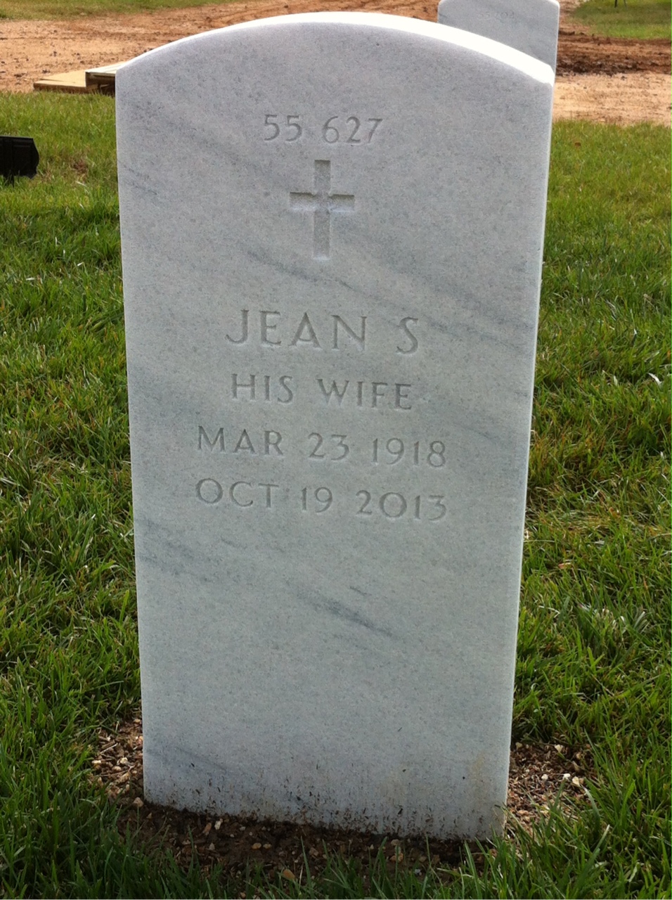 Back of headstone — Lloyd Mostrom