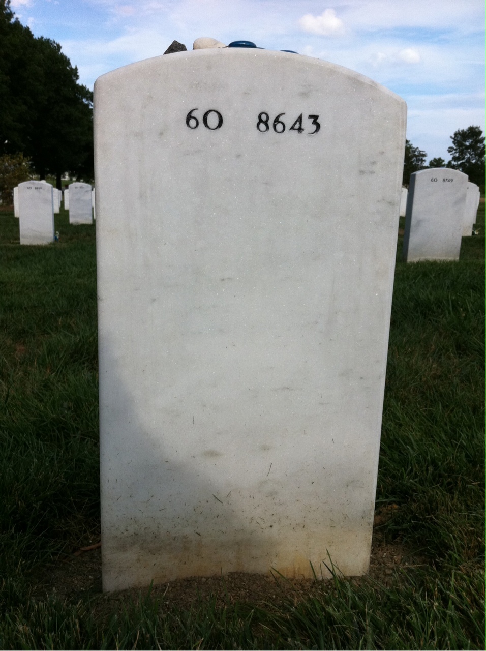 Back of headstone — James Ahearn