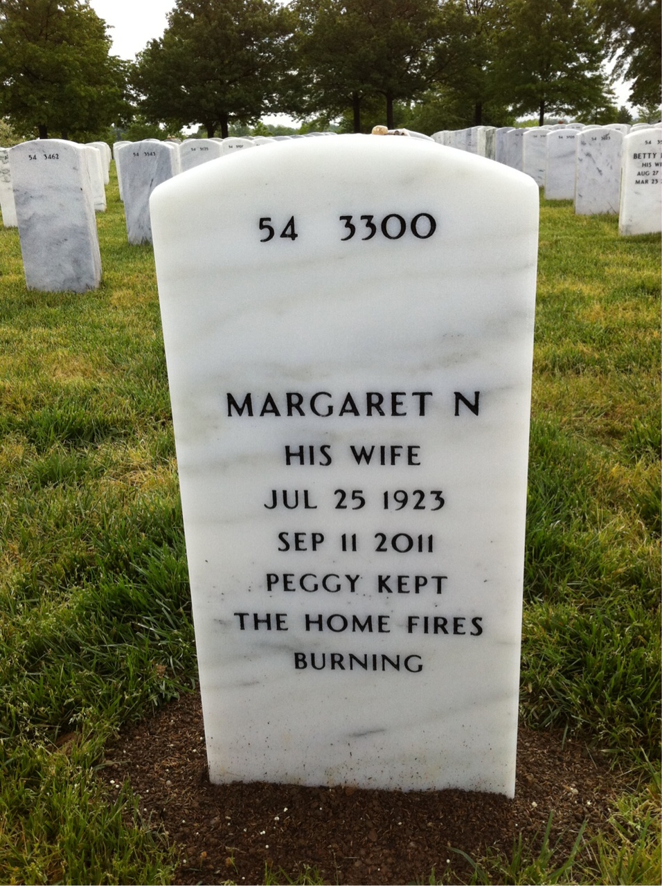 Back of headstone — Herman Bladergroen