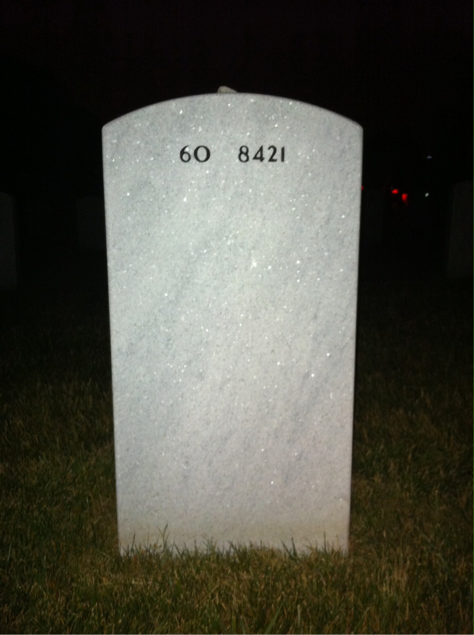Back of headstone — Jordan Pierson