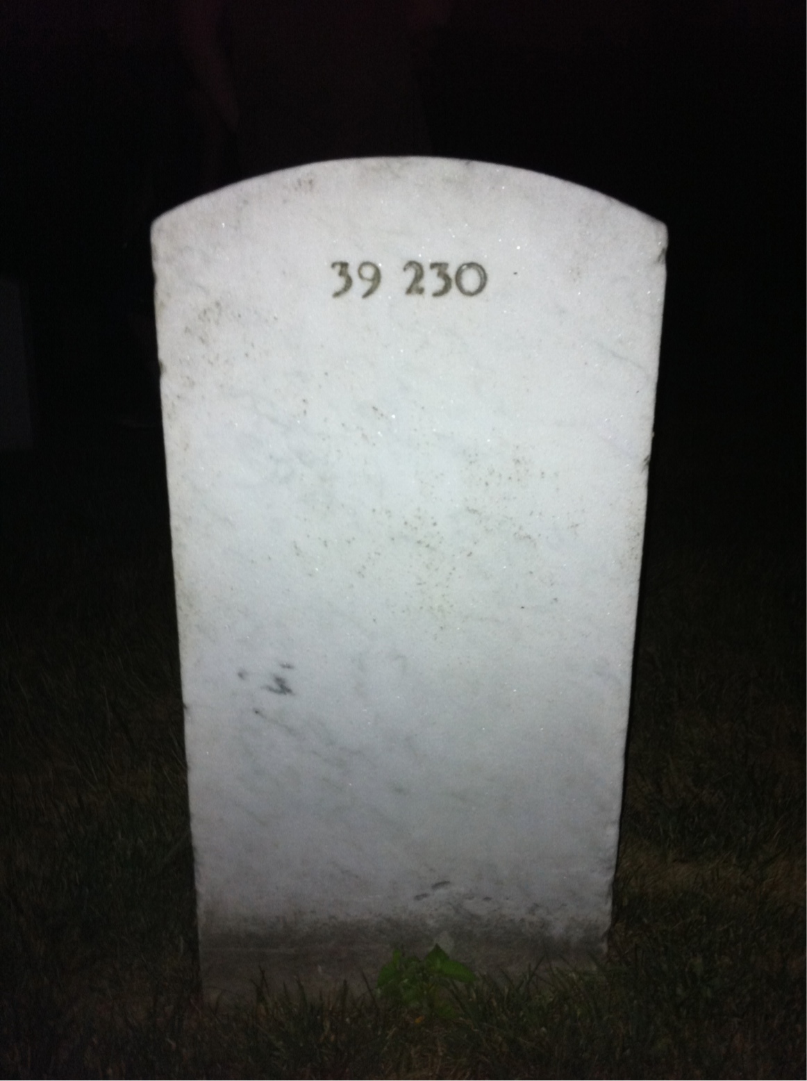 Back of headstone — Donna Murphy