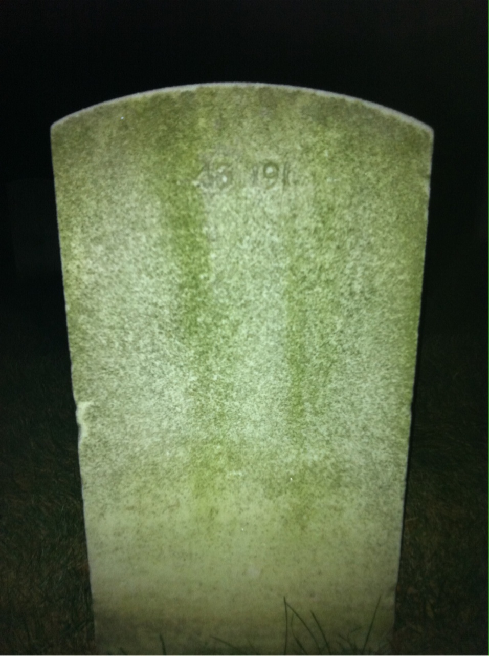 Back of headstone — Mitchell Berberovich