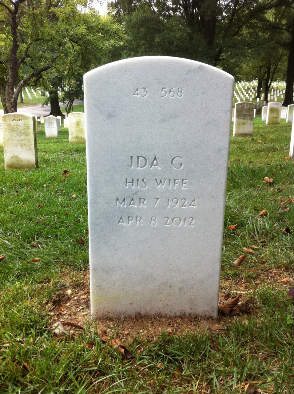 Back of headstone — Joseph Moore
