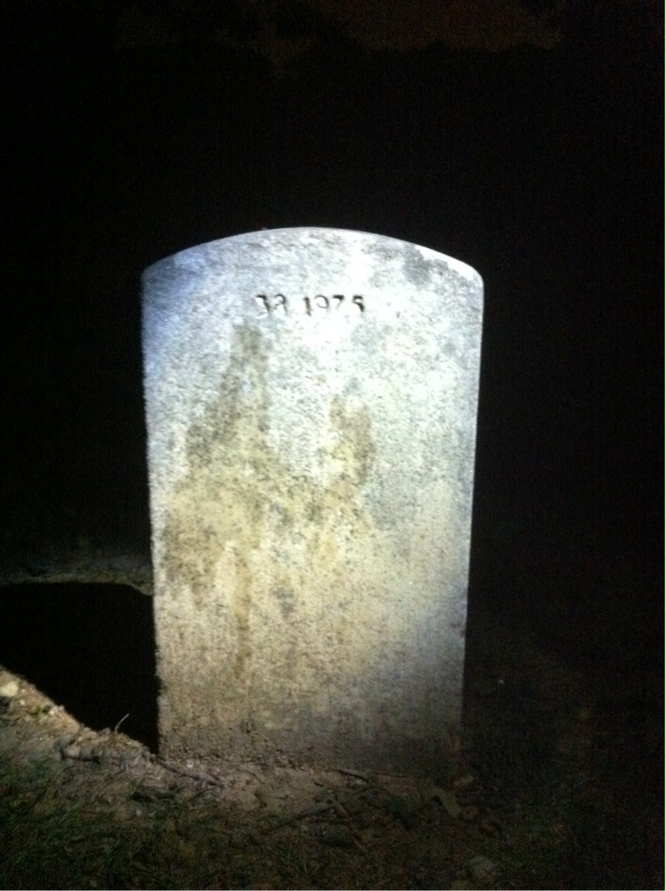 Back of headstone — Grover E Spencer