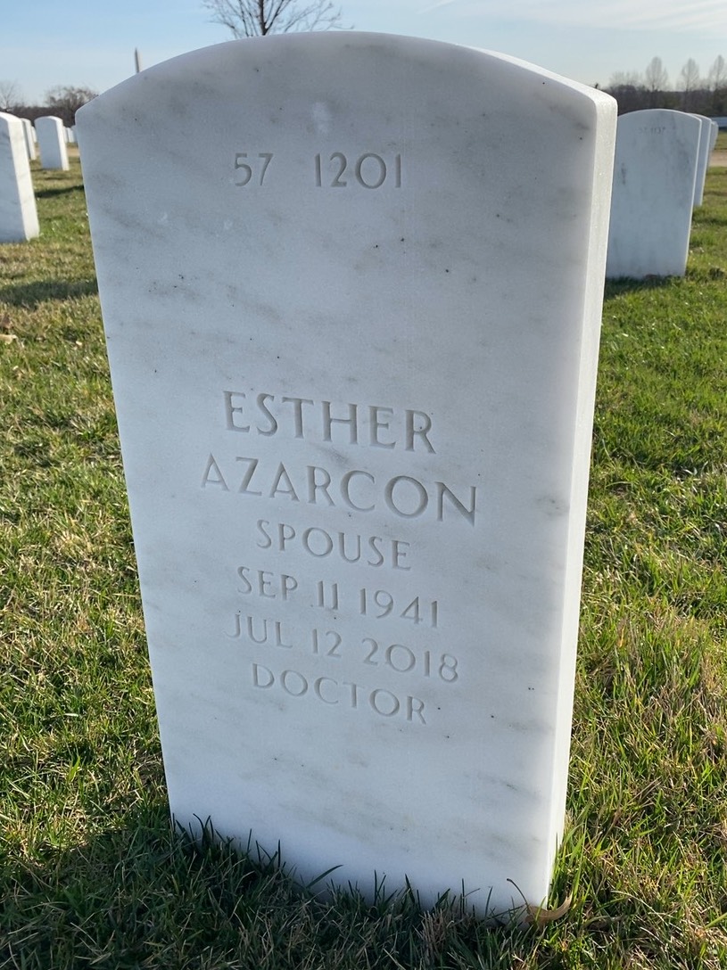 Back of headstone — Robert Myers