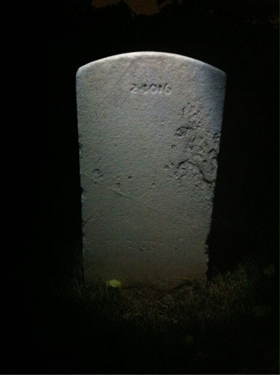 Back of headstone — Richard Murphy