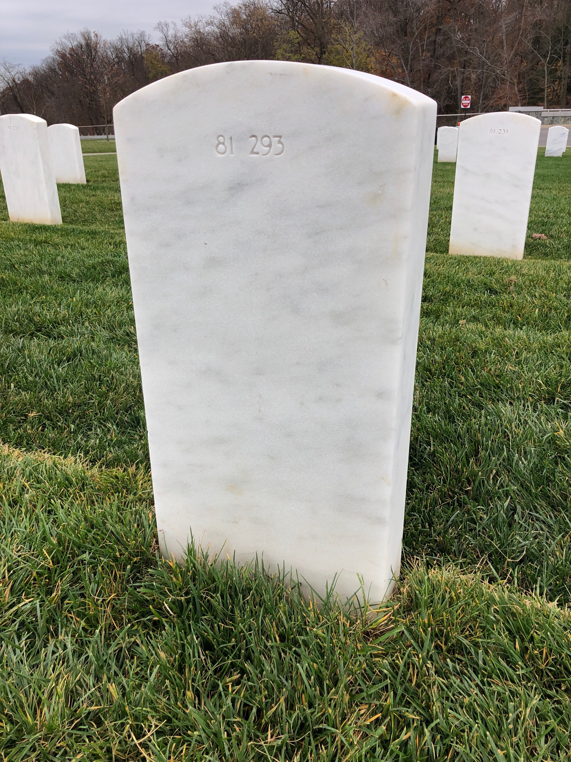 Back of headstone — Edward Baker