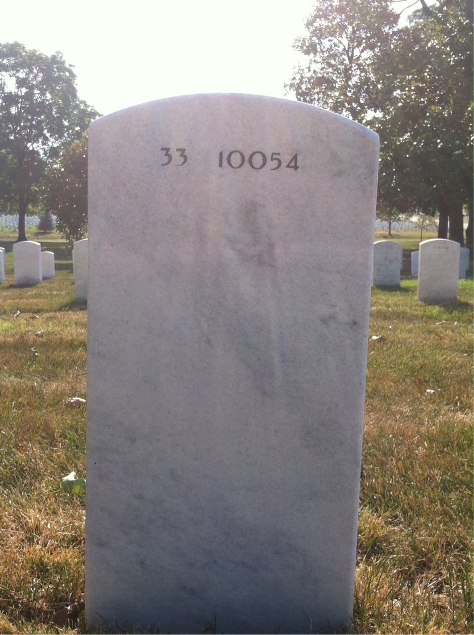 Back of headstone — Lawrence Kandel