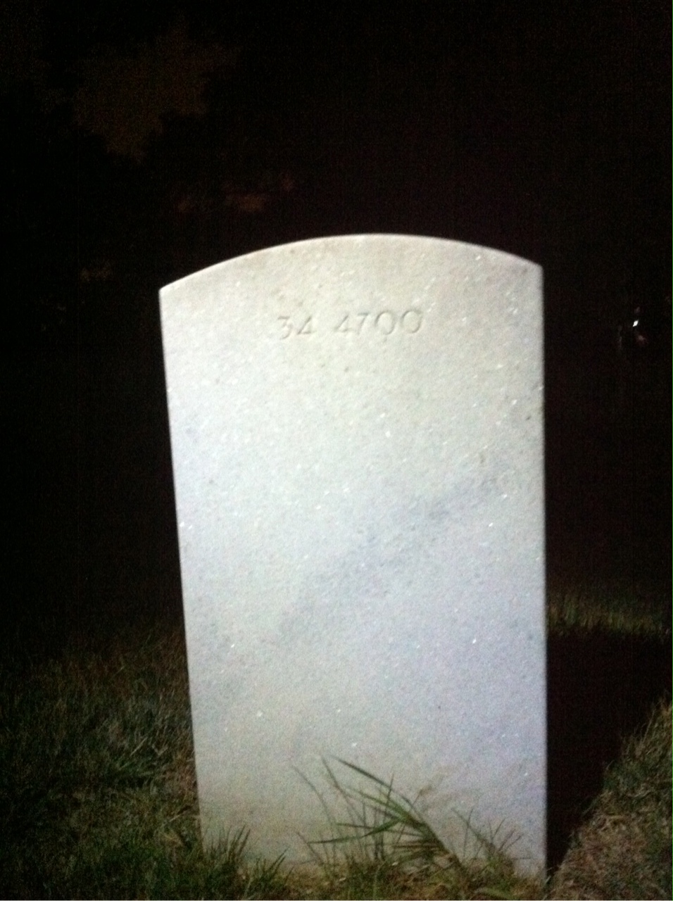 Back of headstone — Ethel Ashford