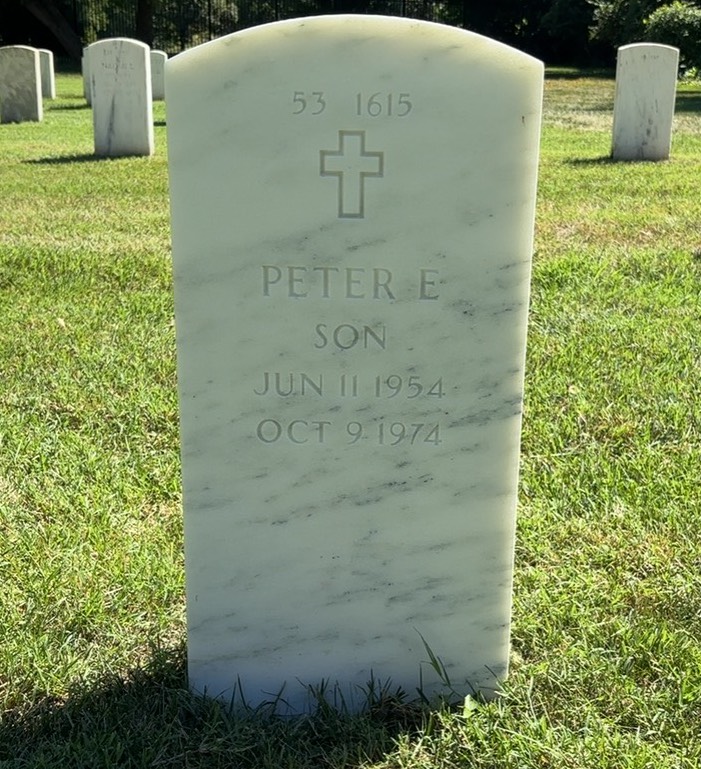 Back of headstone — John Bedrosian
