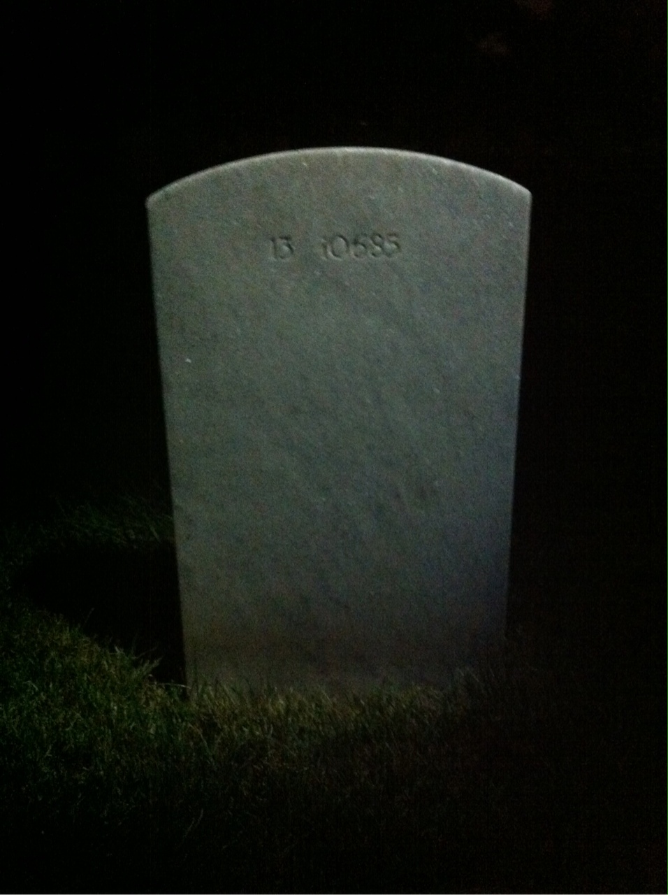 Back of headstone — Joseph Morris