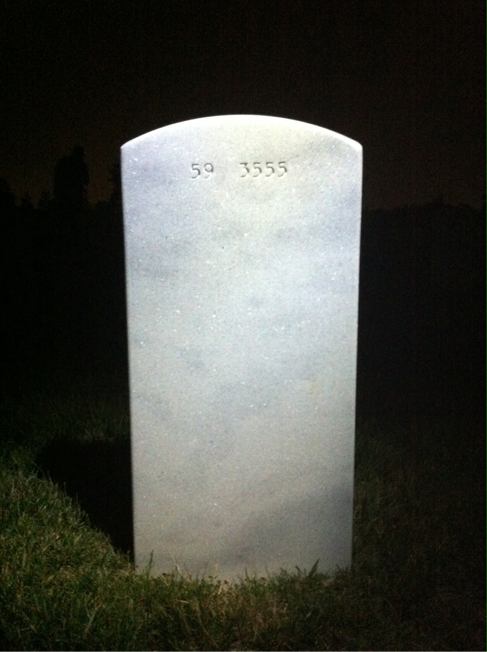 Back of headstone — Billy Miller