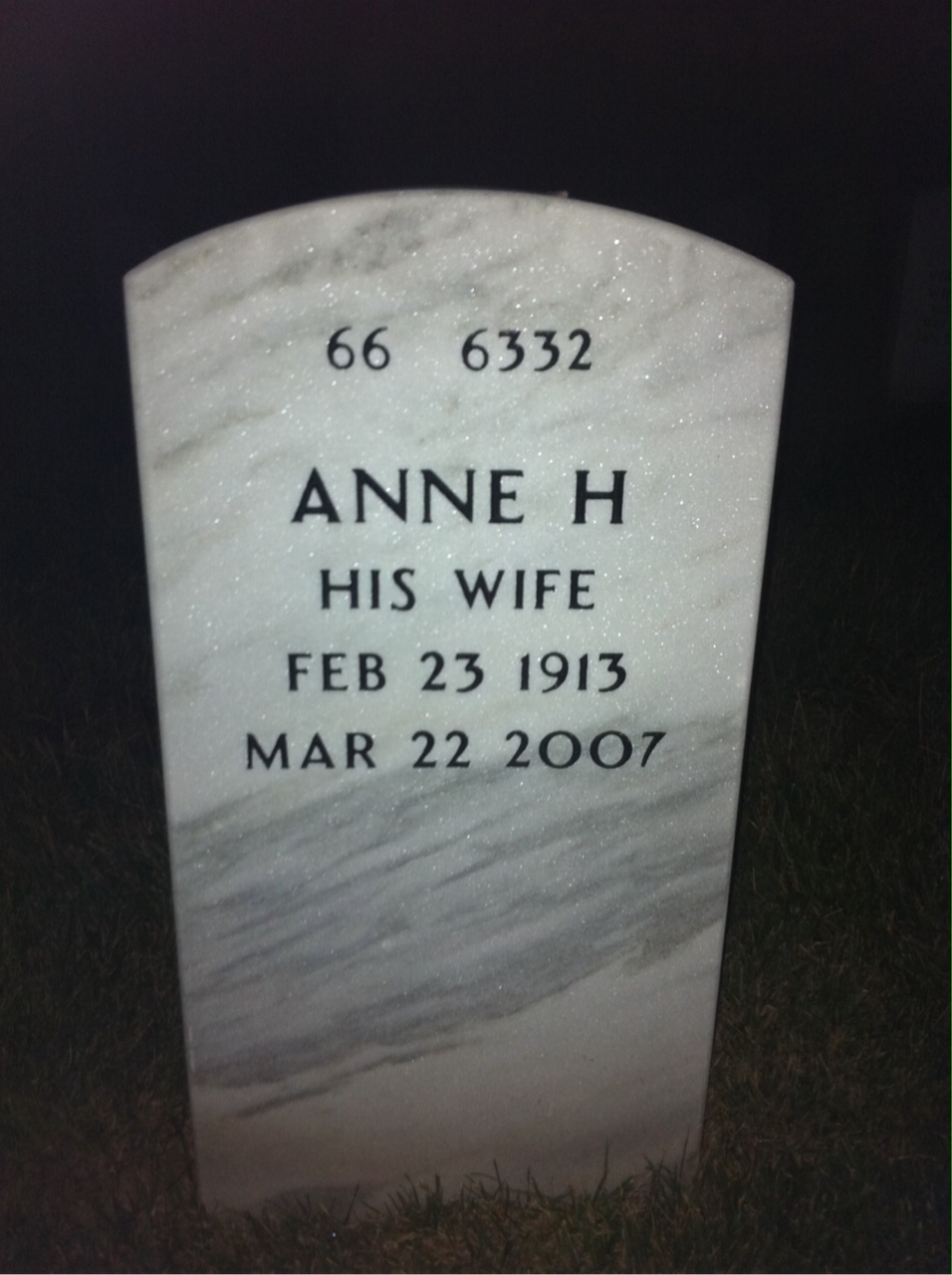 Back of headstone — Charles Katzer